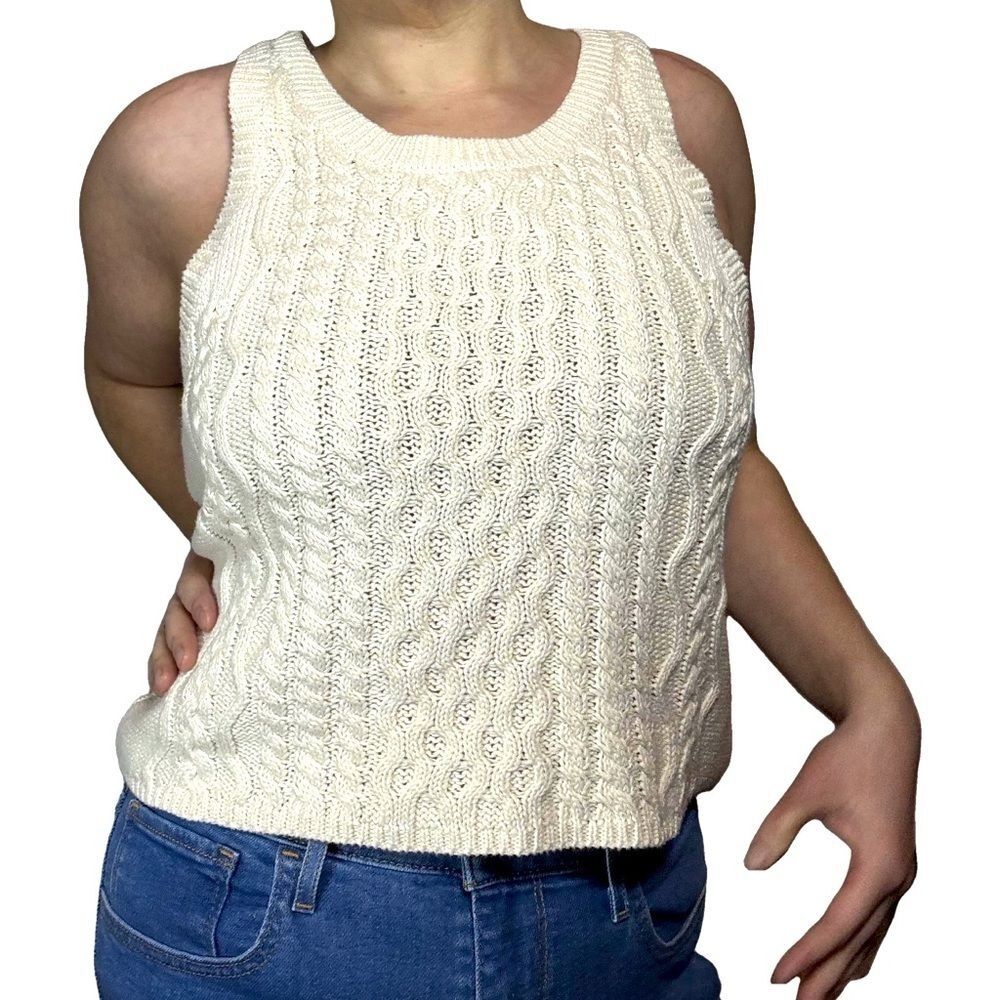 Leia n Co - Knitted Crème Vest
